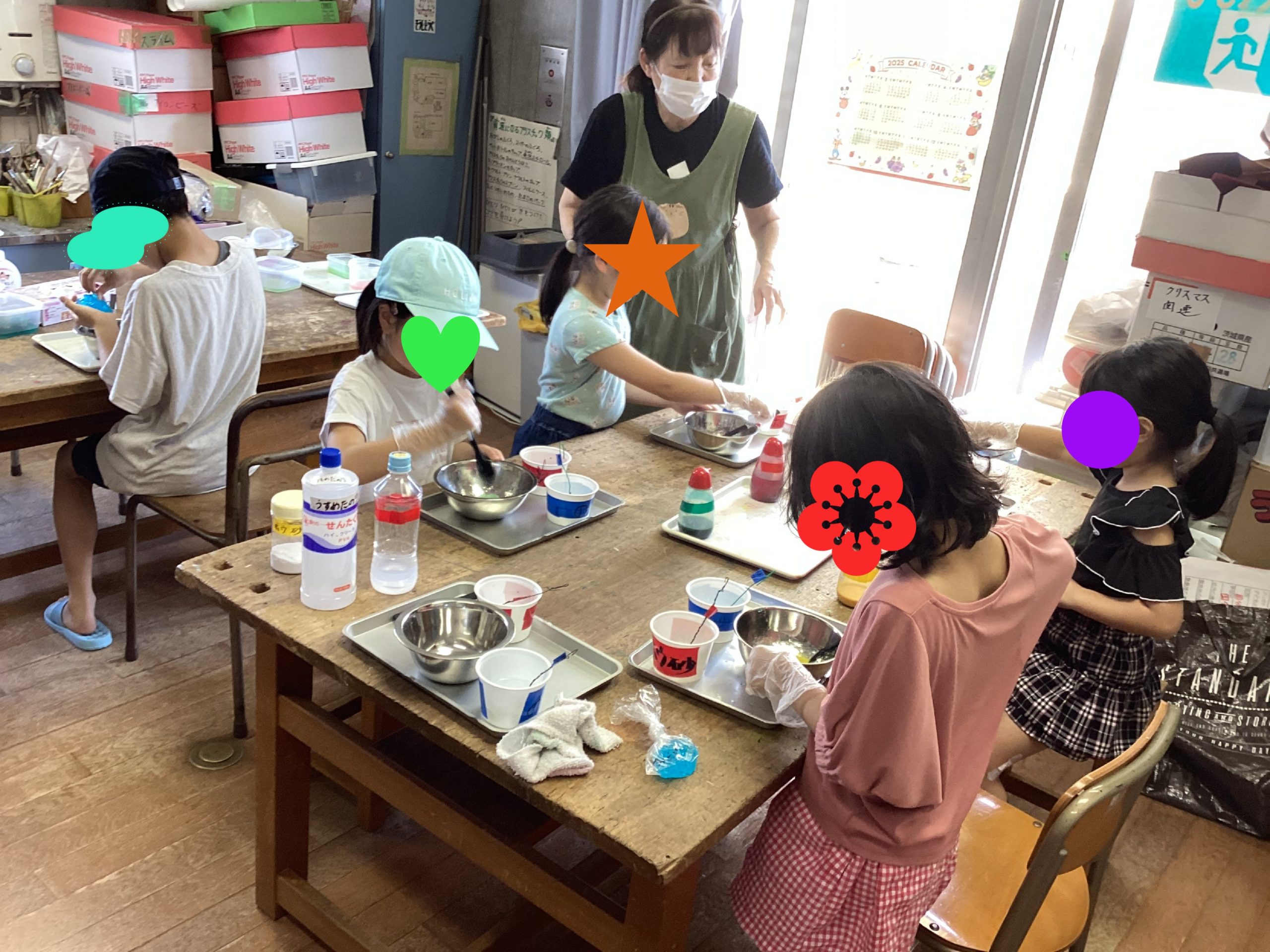 わくわく工作「スライム作り」